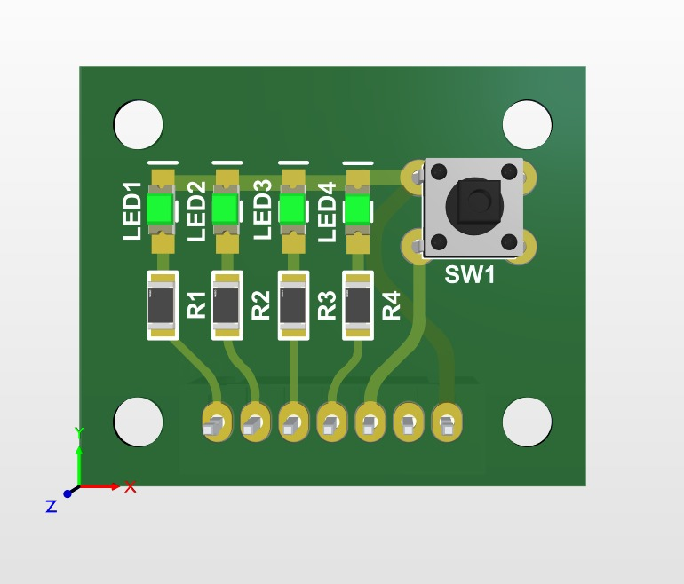 PCB with LED+Switch+Connector-01